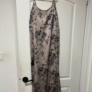 Navy and cream slip dress from FAME